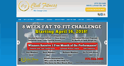 Desktop Screenshot of clubfitnesslc.com